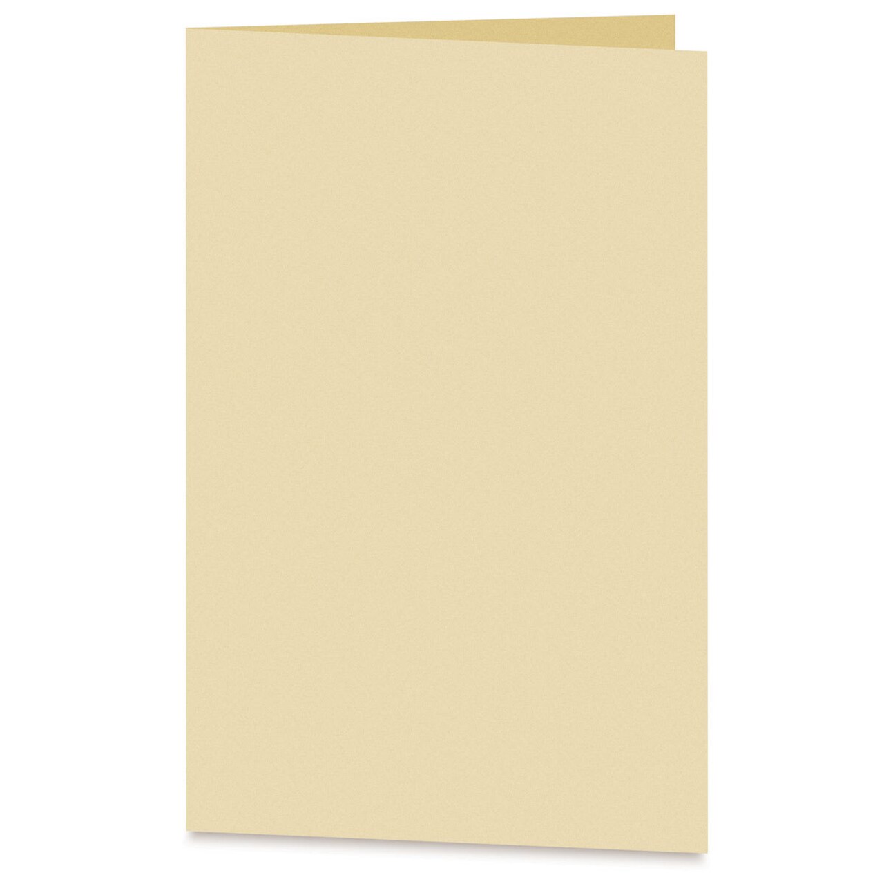 Arturo Vertical Folded Card - 6-1/2" x 9", Buttercream, Medium Greeting, Package of 100